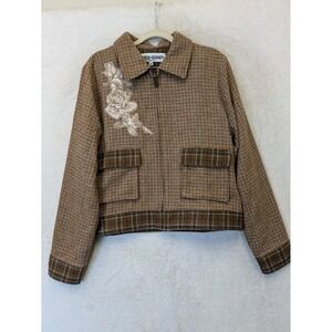 Rodeo Quincy Womens Horse Horseshoe Embroidered Jacket Medium